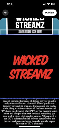 wicked streamz - screenshot